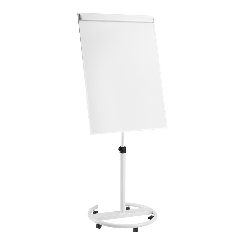 Office & School MARBS 48x36 Rolling Whiteboard with Stand & Flipchart 360° White Board with Stand for Home Height Adjust Mobile Whiteboard Magnetic Dry Erase White Board on Wheels Double Sided 