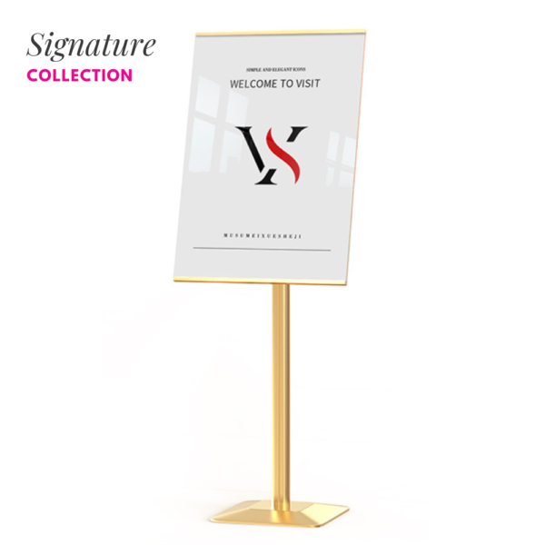 PRESTIGE Poster Standing Signage Gold