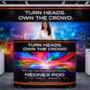 NEONEX POD LED Promotional Counter used for roadshows, exhibitions, fairs, events