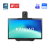 KANDAO Meeting Ultra is our Smart Video Conferencing Solution feature AI Speaker Tracking, Dual Touch Screens with Android Operating system, Stand Alone System, Integrated 360 degree 4K HDR Camera, Integrated Array Microphone, Integrated High Fidelity Speakers KANDAO Video conferencing Solution with touch screens