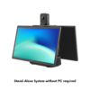 KANDAO Meeting Ultra is our Smart Video Conferencing Solution feature AI Speaker Tracking, Dual Touch Screens with Android Operating system, Stand Alone System, Integrated 360 degree 4K HDR Camera, Integrated Array Microphone, Integrated High Fidelity Speakers KANDAO Video conferencing Solution with touch screens
